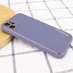 Шкіряний чохол Xshield для Apple iPhone 11 6.1" Сірий / Lavender Gray - мініатюра 2