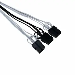 Кабель-подовжувач для блоку живлення QUBE 12+4P VGA Black-White - мініатюра 3