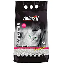 Бентонітовий наповнювач AnimAll Classic без аромату 5 л