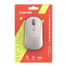 Мишка Canyon MW-22 Dual Band RGB Wireless Rice (CNS-CMSW22RC) - мініатюра 6