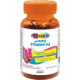 Ведмежуйки Pediakid Gommes Vitamine D3, 60 жувальних мармеладок