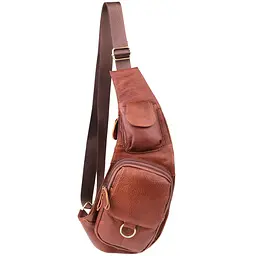 Чоловіча сумка через плече з натуральної шкіри Vintage 40х14х6 см sum0027507 - мініатюра 2