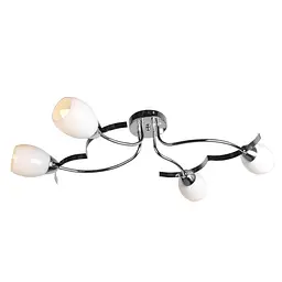 Люстра стельова Brille класична E14 40W CH (LK-260C/4)