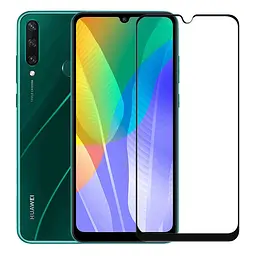 Захисне скло Full screen PowerPlant для Huawei Y6p, Black