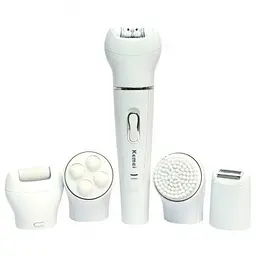 Епілятор акумуляторний Kemei KM-2199 5в1 Білий - мініатюра 4