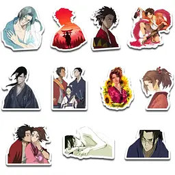 Стікерпак набір наклейок G-Toys Samurai Champloo 45 шт. (SP SC 01) - мініатюра 5