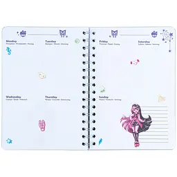 Щоденник шкільний Kite Monster High на спіралі тверда обкладинка (MH25-438) - мініатюра 5