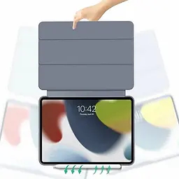 Чохол-книжка BeCover Tri Fold Soft TPU Silicone для Apple iPad Pro Pro 13 M4 2024 Пурпуровий (711754) - мініатюра 3