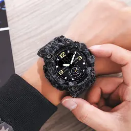 Наручний годинник чоловічий Skmei 1637 Gray Black, 1637GYBK (18442) - мініатюра 4