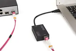 USB-Хаб Digitus USB-A SFP, USB 3.0 Gigabit Network (DN-3026) - мініатюра 7