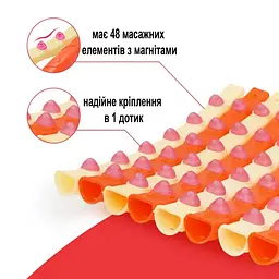 Обруч із масажними магнітними кульками Magnet Massage Hoop NE-F-50 - мініатюра 2