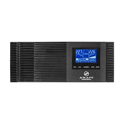 Гібридний інвертор 1200VA/1kW Kraft KRF-AVR1200VA/1КW-12V (MPPT 30А) для підключення сонячних панелей (42-00164) - мініатюра 2