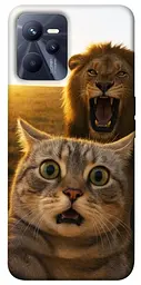 Чохол Demsky Shocked cat and lion для Realme C35