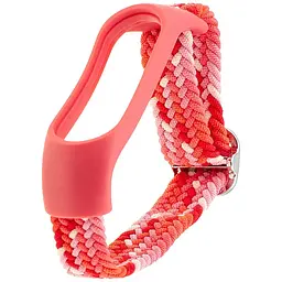 Ремінець Braided Buckle Enhanced Mi Band 3/4/5/6/7 Рожевий Червоний