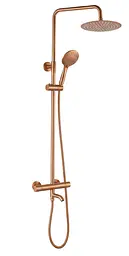Душова система з термостатом і виливом Rea Lungo Diamond brushed copper REA-P5964 - мініатюра 2