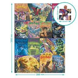 Пазл класичний "Harry Potter Книжкові обкладинки" 200657, 250 елементів - мініатюра 5