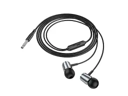 Навушники Hoco M108 Spring Metal Gray (6931474797575) - мініатюра 2