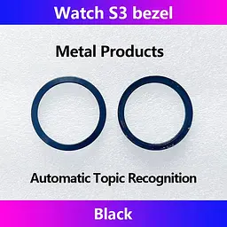 Безель металевий Sikai для смартгодинника Xiaomi Watch S3/S4 Automatic Topic Recognition Black - мініатюра 6
