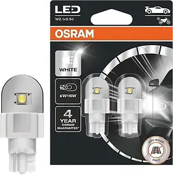 Комплект світлодіодних ламп OSRAM 921DRP-02B LEDriving SL W16W 12V W2.1X9.5d 6000K 2 шт. blister - мініатюра 3