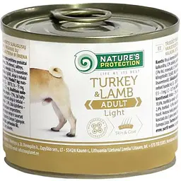 Консерви для собак Nature's Protection Adult Light Turkey&Lamb 200 г (KIK24519)