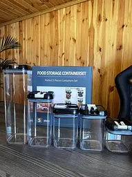 Набір контейнерів food для зберігання сипких круп та продуктів герметичні харчові ємності 5 шт - мініатюра 8