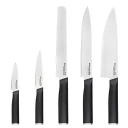 Набір ножів з підставкою KitchenAid Classic, 5 предметів і точило (KE5PSTANOBG)