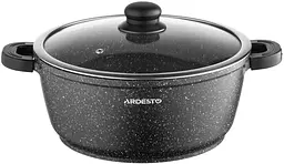 Кастрюля с крышкой Ardesto Gemini Anzio AR2454GE 26 см 5 л черная