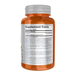 Амінокислота Now Foods Arginine 1000 мг 180 таб - мініатюра 2