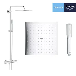 Душова система термостатична Grohe QuickFix Vitalio Joy System 230 26365000, Хром - мініатюра 5