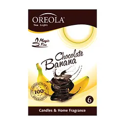Ароматична свічка Oreola Банан і шоколад 6 шт (5908252829217)