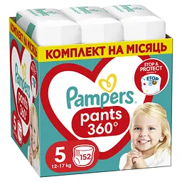 Подгузники-трусики Pampers Pants Junior одноразовые 5 (12-17 кг) 152 шт.