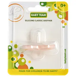 Силіконова класична пустушка Baby Team рожева (3055) - мініатюра 4