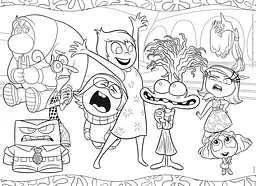 Пазли 2в1 Думками навиворіт 2 Lisciani Disney Inside Out 2 двосторонні 60 елементів 70 × 50 см (SKU-342) - мініатюра 4