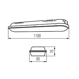Пиленепроникний світильник Kanlux LED MAH-LED N 40W-NW/PC (22604) - мініатюра 3