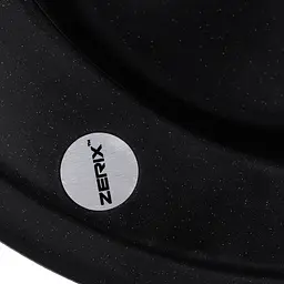 Кухонна мийка Zerix ZS-510R-14 black металік ZX4538, Чорний матовий - мініатюра 3