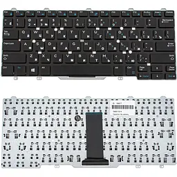 Клавіатура для ноутбука DELL (Latitude: E5450, E7450), rus, black, без фрейма, без підсвічування, без джойстика