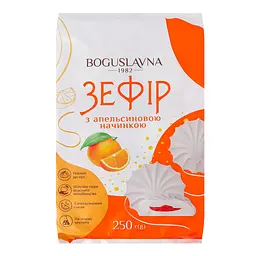 Зефір Богуславна з апельсиновою начинкою 250 г
