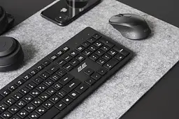 Бездротова клавіатура 106 клавіш, WL 2E KS260 Black - мініатюра 2