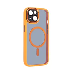 Чехол для Apple iPhone 15, Unit MagSafe SE, оранжевый, с защитой камеры, магсейф, противоударный, магнитный, панель-накладка с MagSafe, с поддержкой беспроводной зарядки, TPU+PC, защита всего корпуса, ударопрочный, ArmorStandart (ARM75360) - мініатюра 2