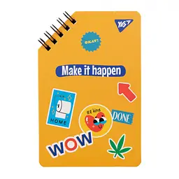 Блокнот Yes 95х145 60 аркушів на cпіралі Sticky mood без лініювання (151823)