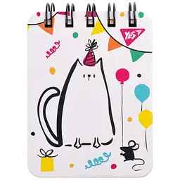Блокнот Yes Sketch animal. Cat А7 100 аркушів у лінію + пластикова кишеня (681822)