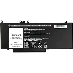 Акумулятор PowerPlant для ноутбуків DELL Inspiron 14 5000 Series (6MT4T) 7.6V 6000mAh (NB441242)