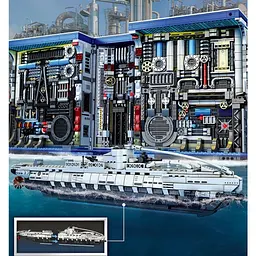 Конструктор Reobrix Submarine Factory 3D-книжка на полицю (66038) [160321] - мініатюра 8