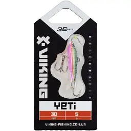 Балансир Viking Fishing Yeti Ice Jig 30mm 5.0g #22 Kingfisher Pink - мініатюра 2