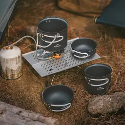 Набір туристичного посуду Naturehike NH18T018-G, алюміній, 2 каструлі, 2 кришки (6927595785515) - мініатюра 12