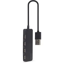 Концентратор Gembird USB 2.0 4 ports black (UHB-U2P4-06) - мініатюра 2