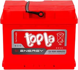 Акумулятор Topla Energy 12V 60 Ah 600 A (EN) Ca/Ca, лівий плюс (56009)