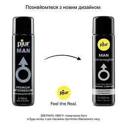 Лубрикант на силіконовій основі pjur MAN Extremeglide 100 мл, густий, довготривалий, економний - мініатюра 3