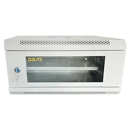 Шафа настінна GEAR 4U 19" 600x600x240 мм, + полиця 19", grey (GWMSN-4U-600-600G)