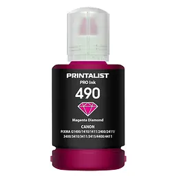 Чорнило PRINTALIST GI-490 для Canon G1400/G2400/G3400 140г Magenta водорозчинне (PL490M) - мініатюра 5